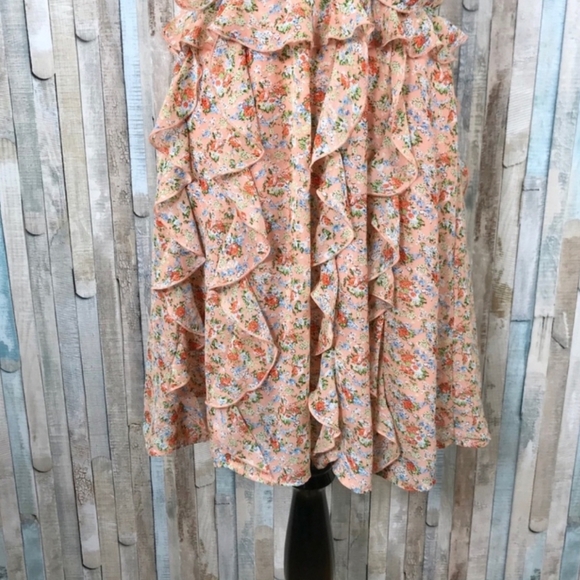 Anthropologie Sachin & Babi Senna Floral Ruffle Sundress Size 6 Boho Chic - Picture 5 of 13